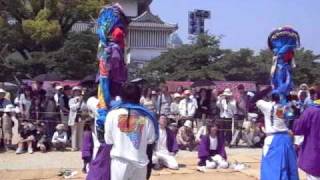 吹揚神社（樋口獅子舞・二継ぎ牡獅子２）