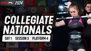 2024 USAPL Collegiate Nationals  |  Day 1 - Session 3 - Platform 4 | M-R 67.5 kg