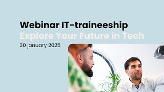 Motopp Webinar IT traineeship 30 januari 2025