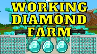 Working Automatic Diamond Farm For Minecraft Bedrock Edition 1.16.220 Realms/PC/PS4/XBOX/MCPE