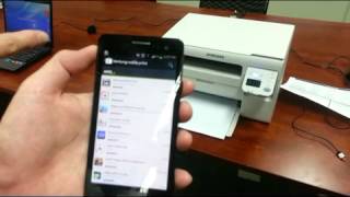 SCX 3405W Wireless Printing demonstration