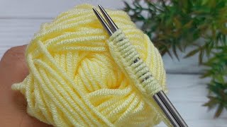 GORGEOUS ✿very easy and Beautiful knitting pattern stitch #knitting