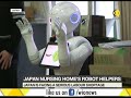 Robots assist in a nursing home, fills Japan's labour gap