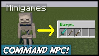 Minecraft | CommandNPC (Hook commands to NPC's!) MINEPLEX! | Plugin Tutorial