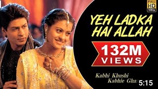Ye Ladka Hi Allah :Lyric l Sarukh khan l Kajol l Udit Narayan l kavi khusi ki Gum Movie l Full HD V.