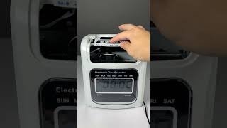 Time Attendance Machine How To Set 2 Colour Printing