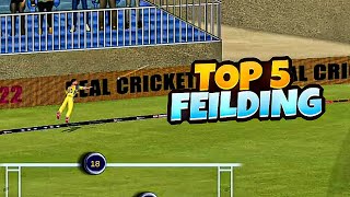 Real cricket 22 new update top 5 diving and sliding fielding animation