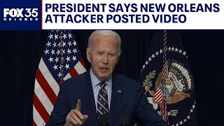 President Biden addresses New Year's Eve attack on revelers in New Orleans