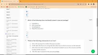 NPTEL Programming In Java Week 10 Assignment 10 Answers Solution Quiz | 2023-July