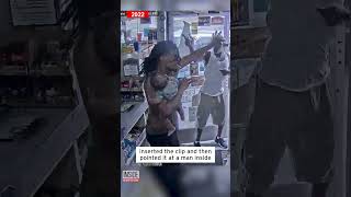 Dad Holding Baby Fights Off Gunman #shorts