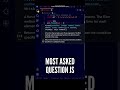😊😊 JS Interview Qs: Filter only Integers using JavaScript #shorts #javascript #interview #coding