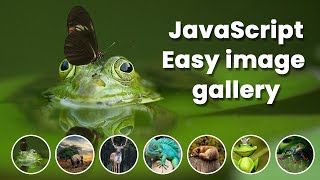 How To Create Image Gallery In Javascript , HTML and CSS with thumbnail
