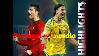Portugal vs Swedia 3-2 | wc Qualification 2014 | highlights 2014 | Ronaldo vs Ibrahimovic.
