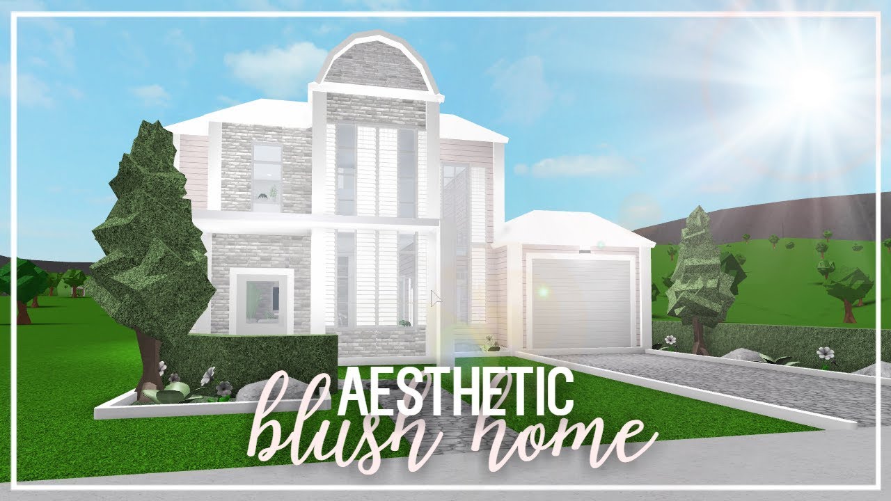 Aesthetic Blush Bloxburg House Layout