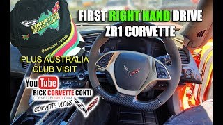 1ST RIGHT HAND DRIVE 2019 ZR1 \u0026 AUSTRALIA CORVETTE CLUB FLASHBACK VISIT