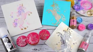 3 Easy Ways To Use A Unicorn Stencil For Cakes and Cupcakes