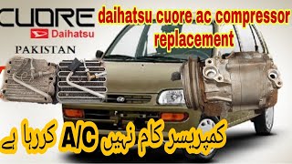 daihatsu cuore ac compressor replacement