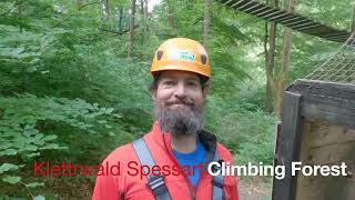 Climbing Forest, Zip lines, Kletterwald Spessart, Germany 4k