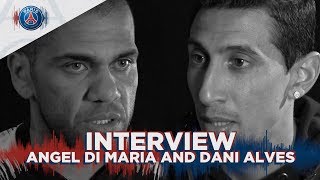 INTERVIEW DI MARIA AND DANI ALVES : MANCHESTER UNITED vs PARIS SAINT-GERMAIN (UK)