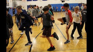 Glen Crest Middle School dance unit culmination - Electric Slide, Slappin' Leather