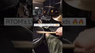 RTOM’s LV Mesh Heads in Action 🔥 An Amazing Low-Volume Druming Solution! #shorts #bestdrummeshheads