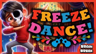 💀COCO Freeze Dance Fiesta 🎸 Cinco de Mayo! 🎉💃Just Dance🕺Brain Break for kids | D
