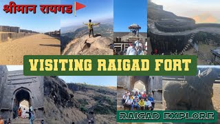 Visiting Raigad Fort🚩 | श्रीमान रायगड🚩|Raigad Explore🧡