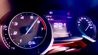 2022 Alfa Romeo Giulia 2.0L 200ps Acceleration |0-220Km/h| (NICE)
