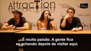 Elenco de The Vampire Diaries elogia fãs brasileiros durante evento no Rio