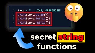 5 Secret Python String Functions That Will Change Everything