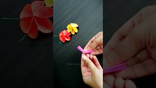 Paper Craft Ideas for kids by Nevina | #papercraft #flower #paperflower #origami #diy #shorts #shots