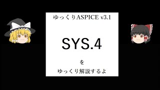 ゆっくりASPICE 「SYS4」