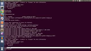 Querysets and python shell use within django