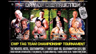 Bobby Vegas and Riley Evans vs Solent Bombers (Tag Tournament Semi Final) | CWP Day of Destruction