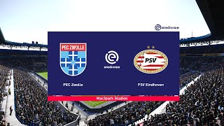 ⚽ PEC Zwolle    vs PSV  ⚽ | Eredivisie  (01/18/2024) | Fifa