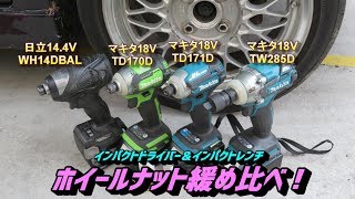 軽自動車のホイールナットをインパクトドライバーやインパクトレンチで緩めてみた