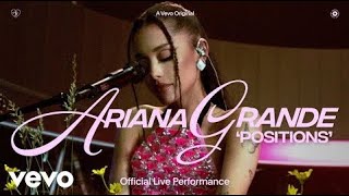 Ariana Grande - positions ( Live Performance)(Lyrics) (Spanish and English) | Vevo