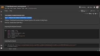 Task 1: Prediction using Supervised Machine Learning