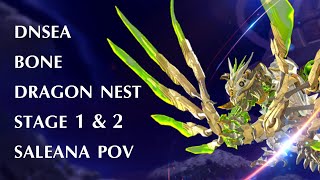 DNSEA Bone Dragon Nest Stage 1 \u0026 2 Saleana POV