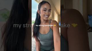 who doesnt love a girl with a strong handshake 🤝 💗 #usagirl