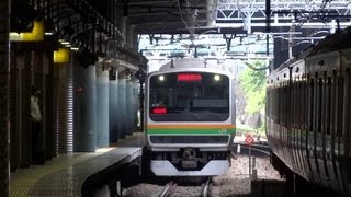 湘南新宿ラインE231系フル編成恵比寿駅発着/JR E231 series At Ebisu Station/2013.06.02