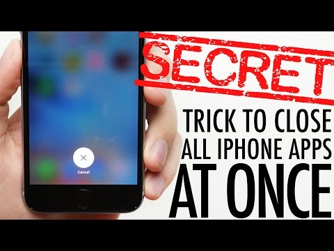 Secret iPhone Trick To Closing All Apps At Once! Secret iPhone Trick To Closing All Apps At Once!