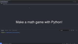 Math game with Python