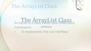 Java for Android - ArrayList - Definitions