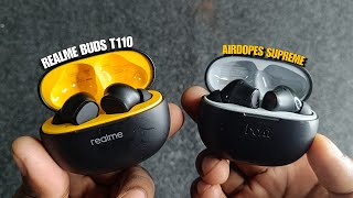 Realme Buds T110 vs Boat Airdopes Supreme - Full Details Review 💪🔥