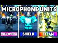 EVERY MICROPHONE UNIT VS ENDLESS MODE (Toilet Tower Defense)