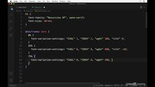 24 Animating variable fonts with CSS