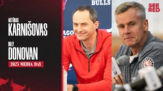 Artūras Karnišovas & Billy Donovan Press Conference | 2023 Media Day | Chicago Bulls