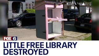 Little Free Library destroyed in Milwaukee | FOX6 News Milwaukee