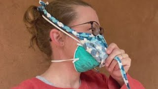 Nurse makes homemade mask covers hoping to protect others, raise awareness